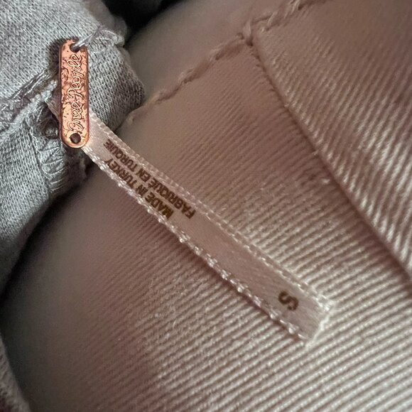 Free People Looking Back Lace Up Grey long sleeve top▪️size S - Picture 12 of 12